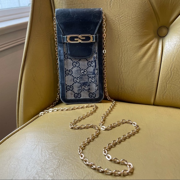 SALE π₯ Gucci 1990βs GG Monogram Mini Wallet on chain - Picture 2 of 5